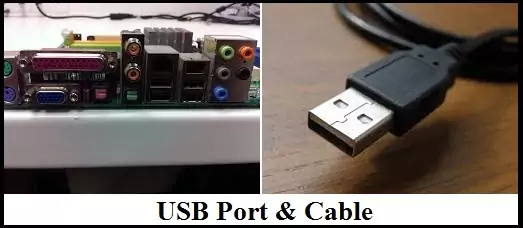 Computer Motherboard Components Ports - USB Port.