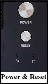Computer Motherboard Components - Power On/ Off Button.